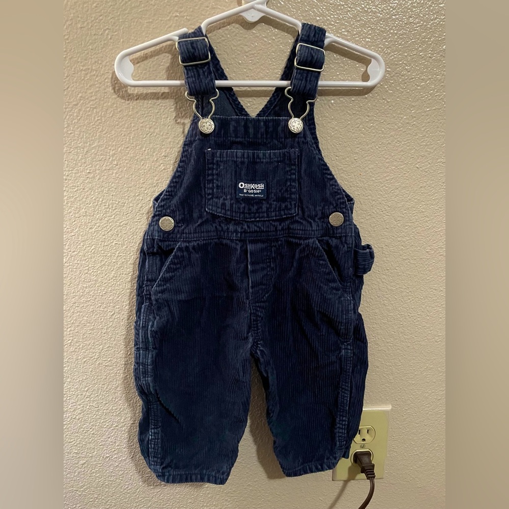Blue Oshkosh corduroy overalls
